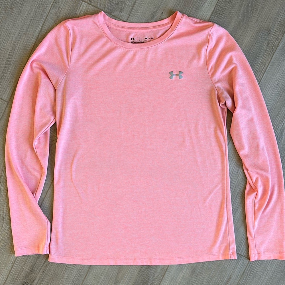 Under Armour Pink Heatgear Long Sleeve Shirt